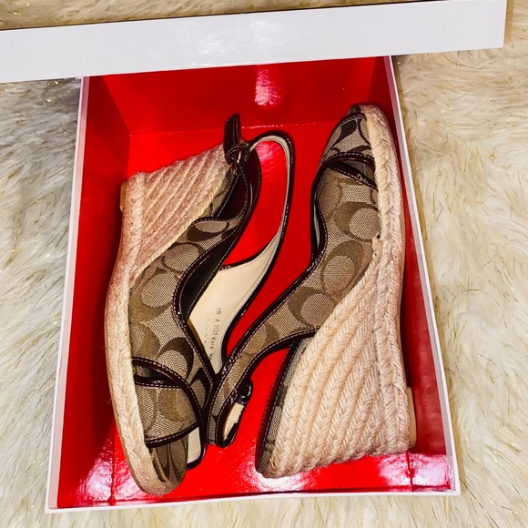 Coach Shoes - New Coach Kara Wedge Sandals 8